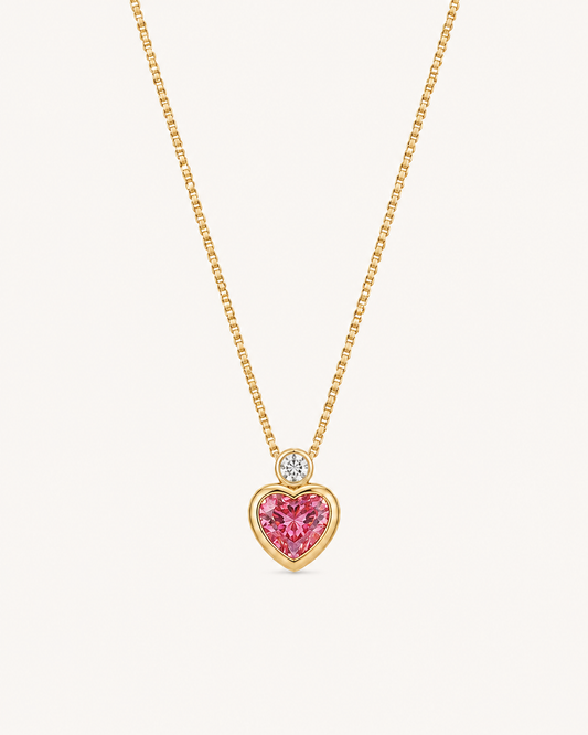 The Pink Heart Keeper Necklace