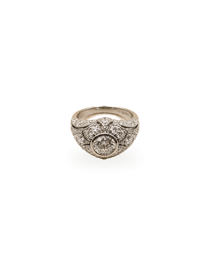 The Crowned Halo Ring