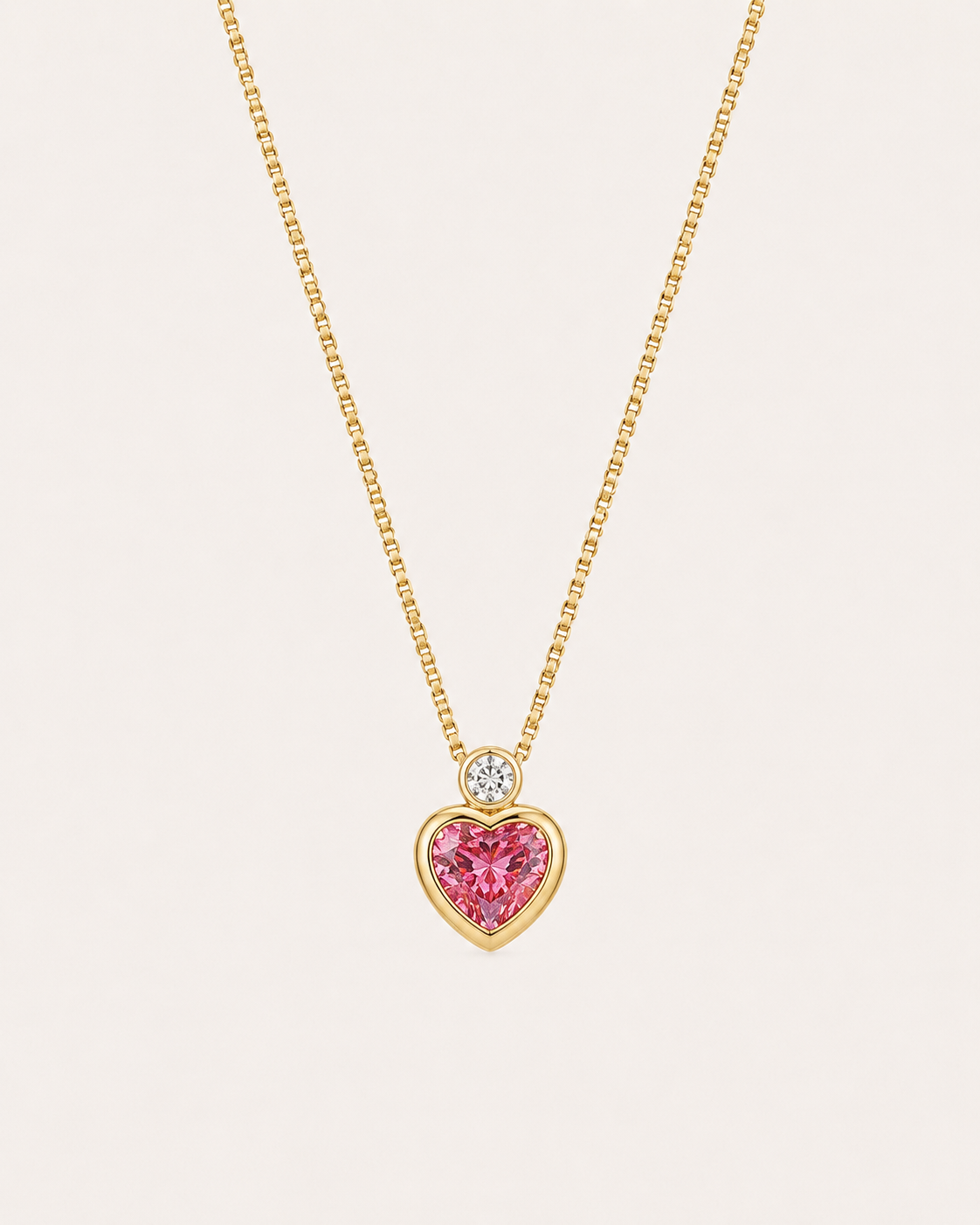 The Pink Heart Keeper Necklace