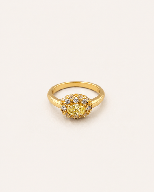 The Yellow Halo Seal Ring