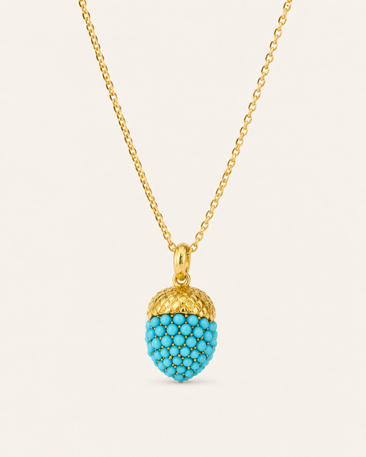 The Blue Acorn Keeper Necklace