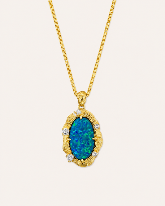 The Blue Fire Relic Necklace