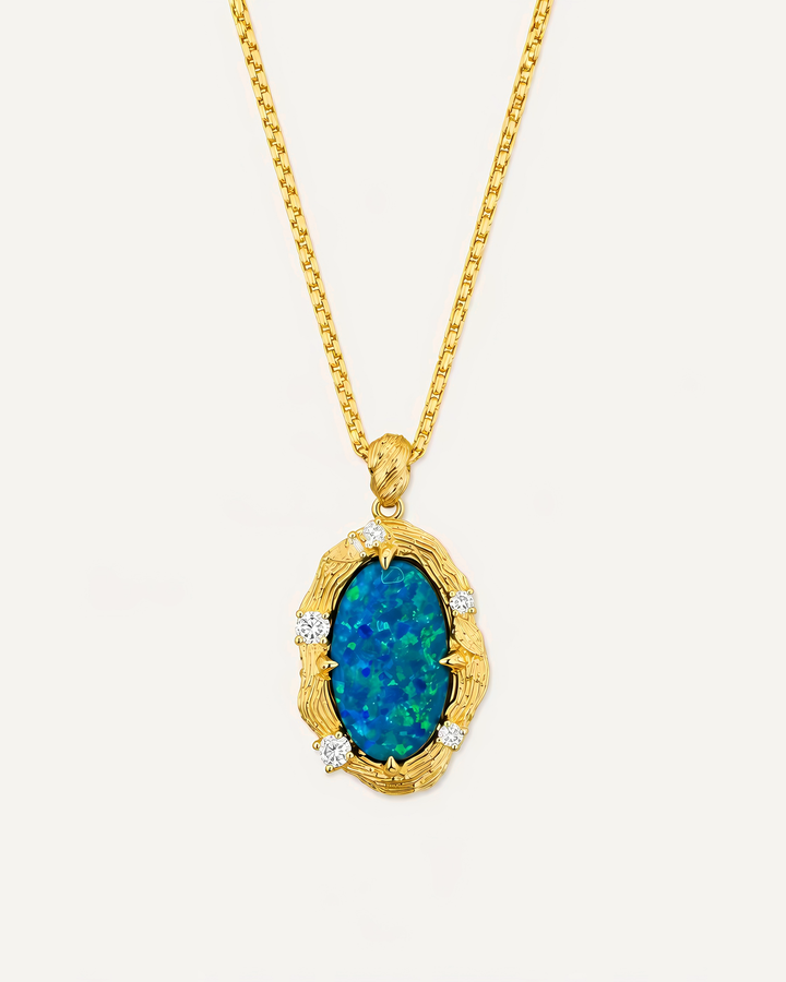 The Blue Fire Relic Necklace