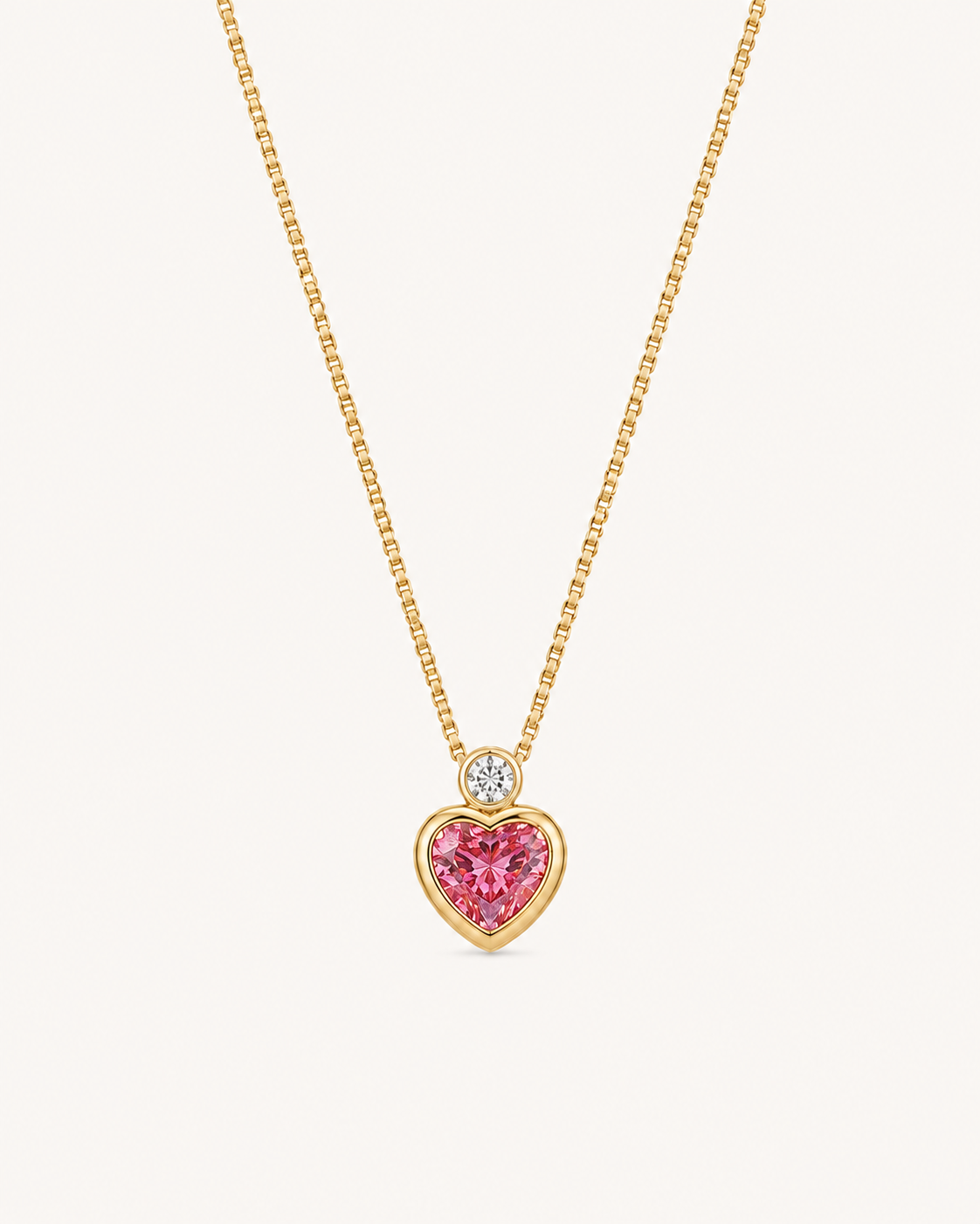 The Pink Heart Keeper Necklace