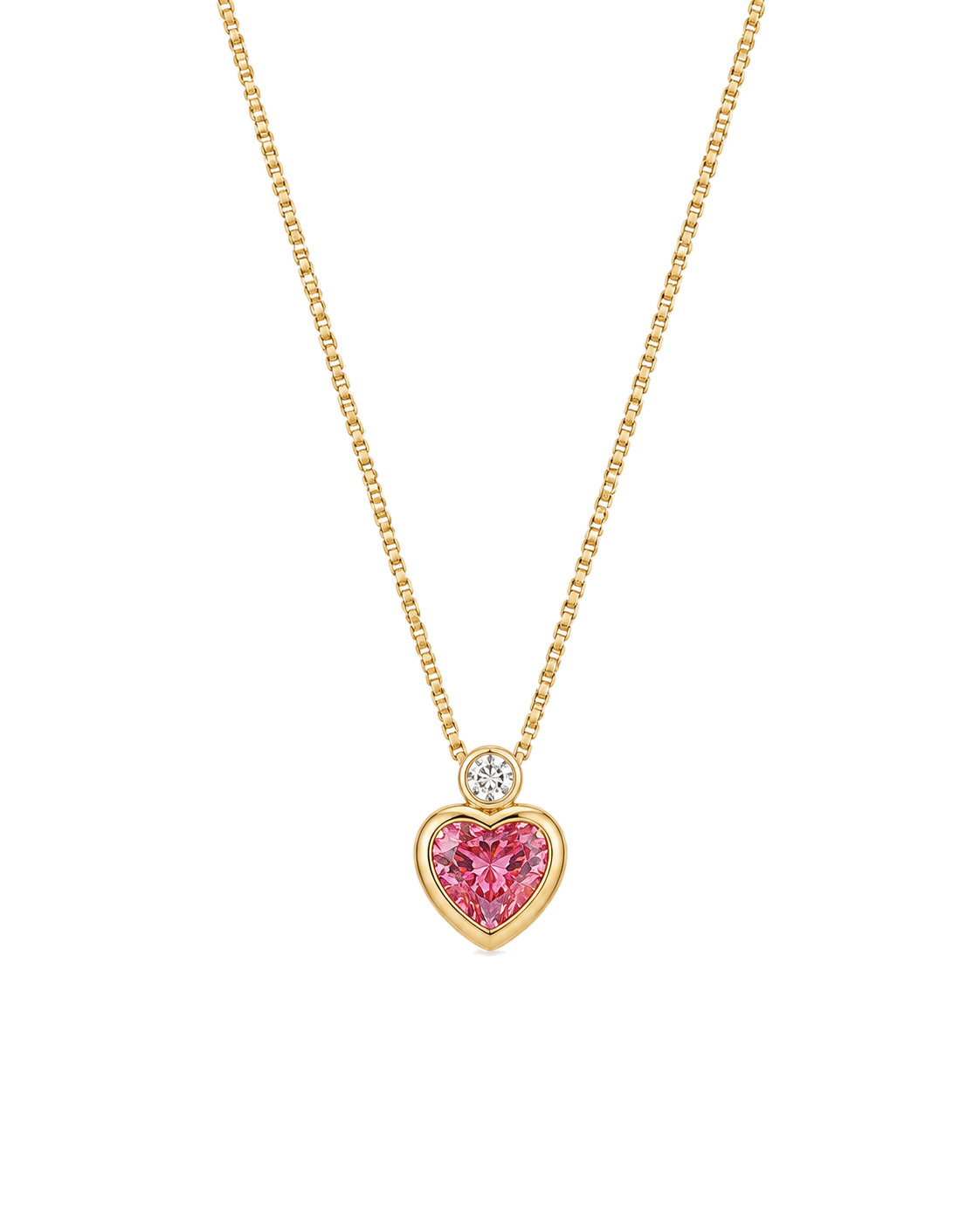 The Pink Heart Keeper Necklace